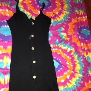 Black Bodycon Fitted Dress